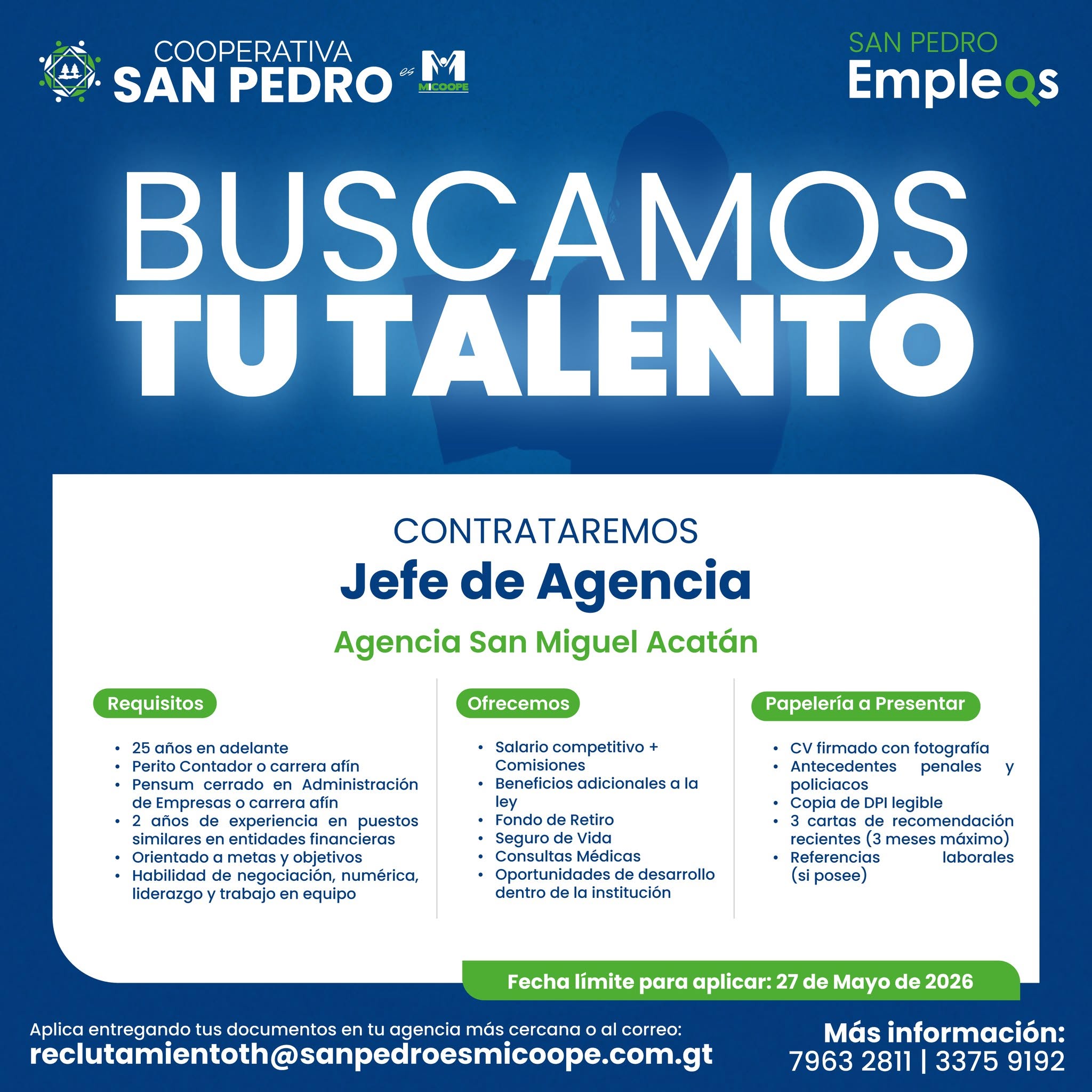 Jefe de Agencia Santa